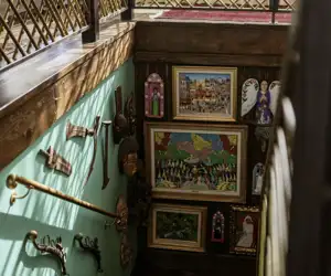 art in stairwell 